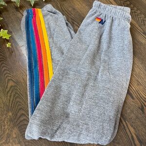 Aviator Nation 5 Stripe Sweatpants M